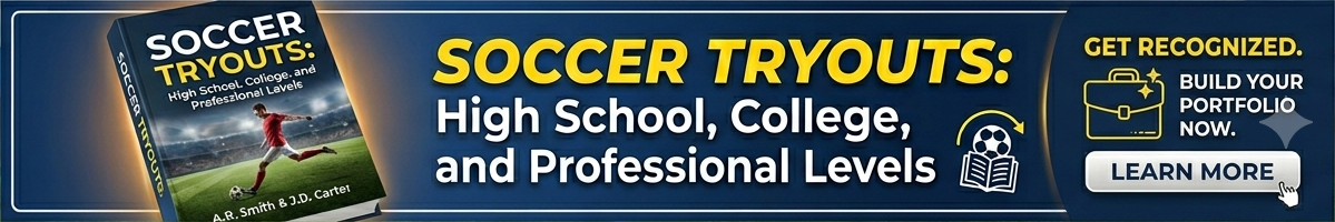 Soccer Tryouts: High School, College, and Professional Levels. banner