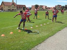 Simo Idrissi in training session for a pre-season