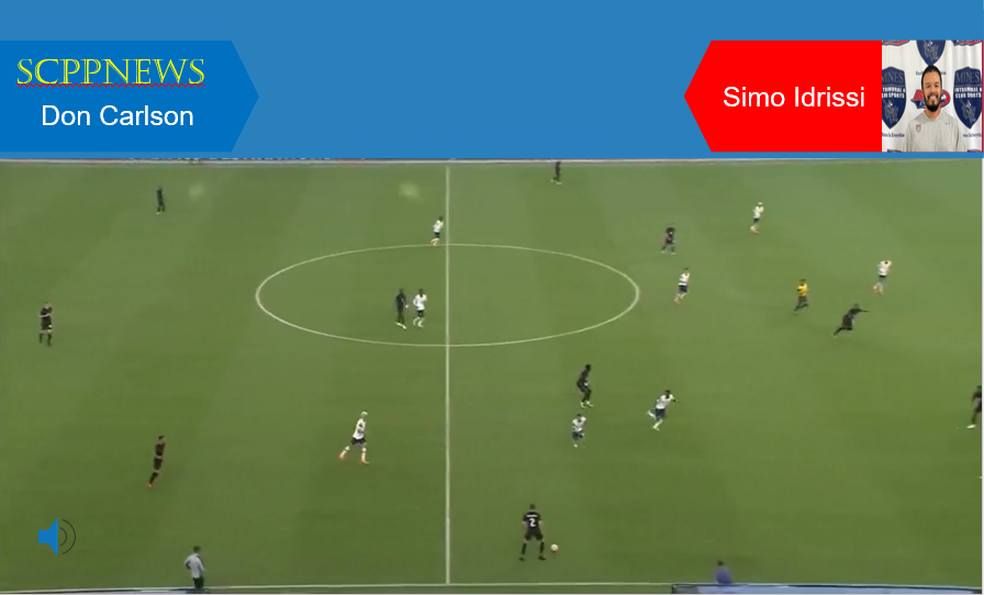 Case 1 A “When in possession, Canada turned to a 3-5-2 formation. Their plan was to utilize the length and width of the field and create numbers up. To penetrate the defense, Canada attempted to use direct play behind the last four defenders, and often played long passes to left-back Alphonso Davies due to his speed. Simo Idrissi