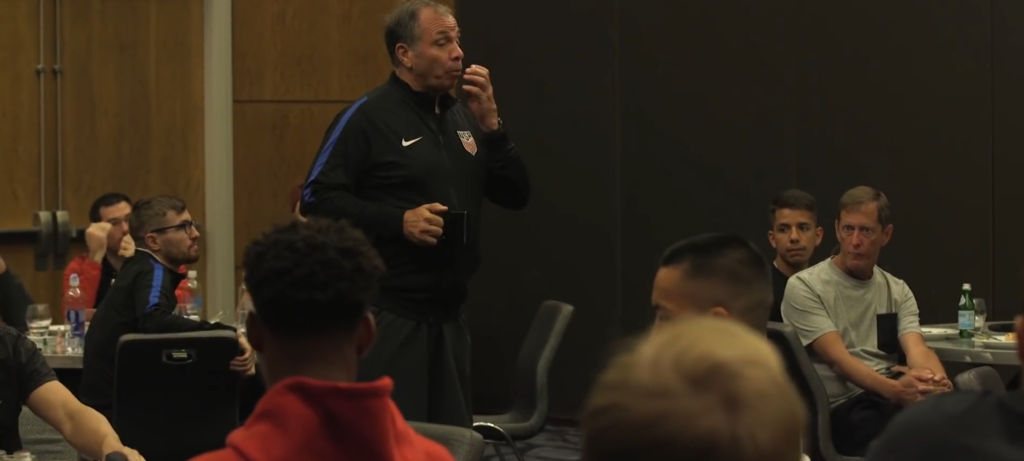 Bruce Arena welcomes U.S. Men's National Team players to September World Cup Qualifying camp in New Jersey