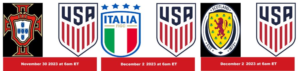 US SOCCER U15 BOYS GAME CALENDAR UEFA Development Tournament 2023 2024