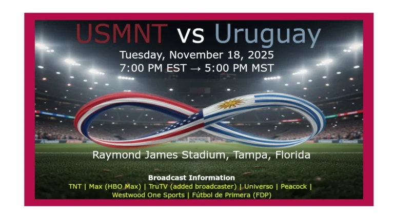 Colorado Soccer News: USMNT takes on Uruguay Nov. 18.